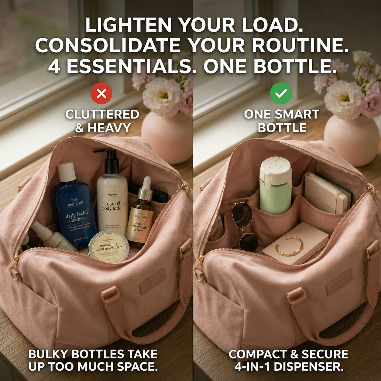 Coselle TravelPod™ – 4-in-1 Travel Dispenser