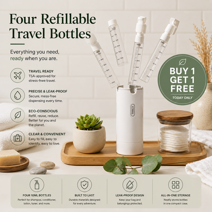 Coselle TravelPod™ – 4-in-1 Travel Dispenser